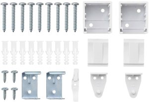 vidaXL Roleta Okienna z zasłonami Inny Biały 80 x 130 cm Aluminium 9