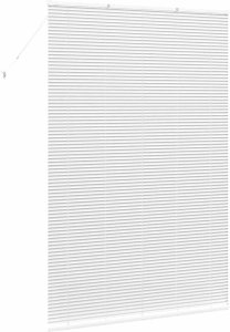 vidaXL Roleta Okienna z zasłonami Inny Biały 150 x 220 cm Aluminium 7