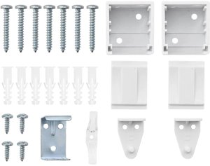 vidaXL Roleta Okienna z zasłonami Inny Biały 120 x 220 cm Aluminium 9