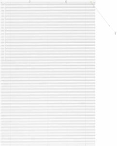 vidaXL Roleta Okienna z zasłonami inny biały 80 x 130 cm aluminium (42006031) 2