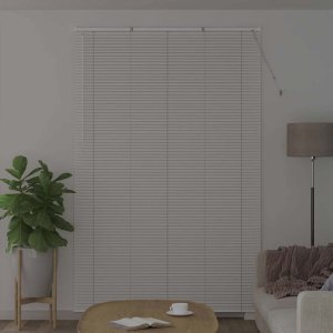 vidaXL Roleta Okienna z zasłonami inny biały 80 x 130 cm aluminium (42006031) 3
