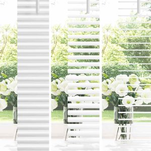 vidaXL Roleta Okienna z zasłonami inny biały 80 x 130 cm aluminium (42006031) 4