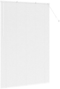 vidaXL Roleta Okienna z zasłonami inny biały 80 x 130 cm aluminium (42006031) 5
