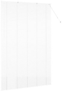 vidaXL Roleta Okienna z zasłonami inny biały 80 x 130 cm aluminium (42006031) 6