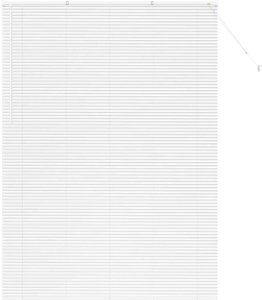 vidaXL Roleta Okienna z zasłonami Inny Biały 155 x 220 cm Aluminium 2