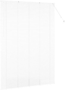 vidaXL Roleta Okienna z zasłonami Inny Biały 155 x 220 cm Aluminium 6