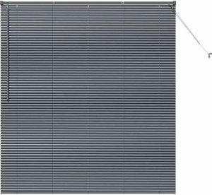 vidaXL Roleta Okienna z zasłonami Inny Ciemny szary 160 x 175 cm Aluminium 2