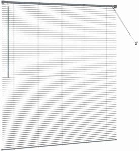 vidaXL Roleta Okienna z zasłonami Inny Ciemny szary 160 x 175 cm Aluminium 6