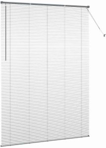 vidaXL vidaXL Roleta Okienna z zasłonami Inny Ciemny szary 160 x 220 cm Aluminium 6