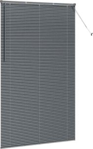 vidaXL Roleta Okienna z zasłonami Inny Ciemny szary 135 x 220 cm Aluminium 5
