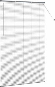 vidaXL Roleta Okienna z zasłonami Inny Ciemny szary 135 x 220 cm Aluminium 6