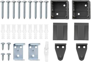 vidaXL Roleta Okienna z zasłonami Inny Ciemny szary 135 x 220 cm Aluminium 9