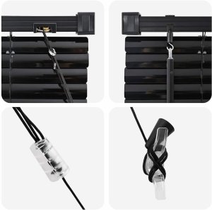 vidaXL Roleta Okienna z zasłonami Inny Czarny 80 x 130 cm Aluminium 8