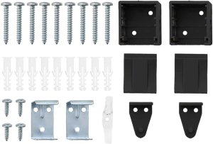 vidaXL Roleta Okienna z zasłonami Inny Czarny 80 x 130 cm Aluminium 9