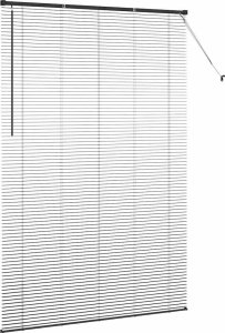 vidaXL Roleta Okienna z zasłonami Inny Czarny 80 x 130 cm Aluminium 6