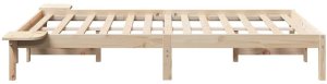 vidaXL Stelaż łóżka z stolikami nocnymi Brązowy 120 x 190 cm Brązowy 6