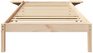 vidaXL Stelaż łóżka z stolikami nocnymi Brązowy 80 x 200 cm Brązowy 5