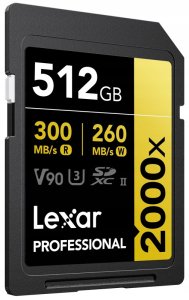 Karta Lexar Professional 2000x SDXC 512 GB Class 10 UHS-II/U3 V90 (LSD2000512G-RNNNG) 3