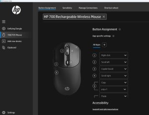 Mysz HP 700 Rechargable (AZ7B0AA) 7