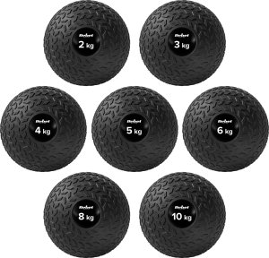 Mała piłka lekarska do ćwiczeń rehabilitacyjna Slam Ball 23cm 15kg, REBEL ACTIVE 6