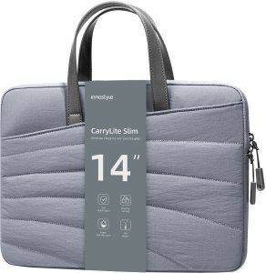 INNOSTYLE DAMSKA TORBA NA LAPTOPA 13 14 WODOODPORNA CARRYLITE SLIM SZARA 13