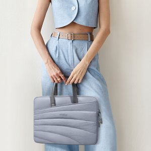 INNOSTYLE DAMSKA TORBA NA LAPTOPA 13 14 WODOODPORNA CARRYLITE SLIM SZARA 3