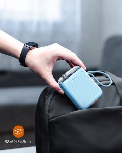 Powerbank Innostyle TransiMini FlexCharge 10000mAh Niebieski 3