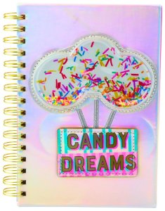 Zeszyt Notatnik W Linie Candy Dreams Cukierki Holograficzny A5 70 Kartek LEAN 3