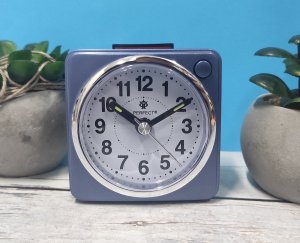 Budzik Perfect BB06602 niebieski mały 6,5 cm . 2