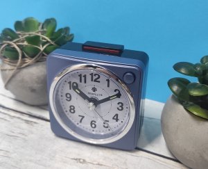 Budzik Perfect BB06602 niebieski mały 6,5 cm . 3