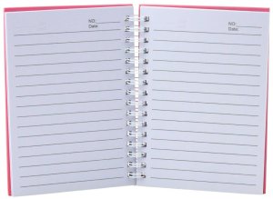 Notatnik W Linie Holograficzna Ogon Syreni Różowy A6 80 Kartek LEAN 2