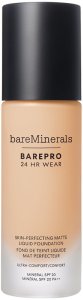 bareMinerals BarePro 24H Matte Comfort Liquid Foundation Podkład do twarzy 30ml Neutral (21.0) 1