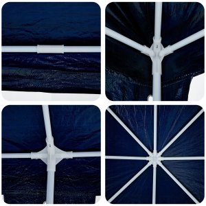 vidaXL Namiot imprezowy Niebieski 8x4 m PE 5