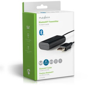 Nadajnik Bluetooth Nedis BTTR050BK AUX/USB SBC Do 1 urządzenia Czarny 6