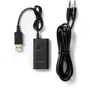 Nadajnik Bluetooth Nedis BTTR050BK AUX/USB SBC Do 1 urządzenia Czarny 7