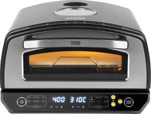 Mini piekarnik Teesa Piec do pizzy SUPREME ELITE 2200 W, 450 stopni, dwie grzałki, okno, LED, 33 cm, różne programy pieczenia 4