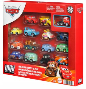 Mattel Zestaw 15 metalowych mini samochodów Cars Auta HYK81 2