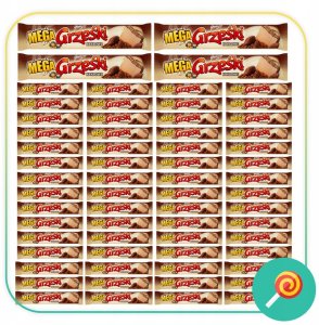 GrzeÅki MEGA wafle kakaowe nieoblane  | 34g 3