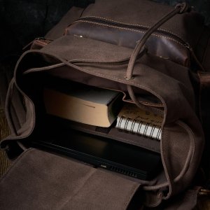 Plecak skórzany vintage Paolo Peruzzi T-37-BR 6