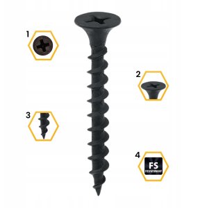 WKRĘTY DO PŁYT KARTONOWO-GIPSOWYCH BGD-35035*P100 KLIMAS 15