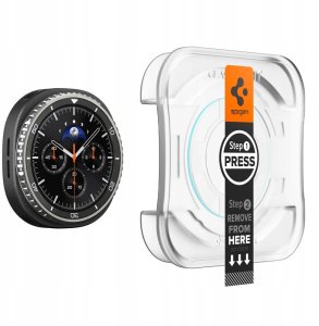 SZKŁO HARTOWANE SPIGEN GLAS.TR ”EZ-FIT” 2-PACK GALAXY WATCH 8 CLASSIC (46 MM) CLEAR 3