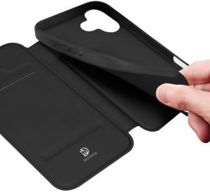 Etui Dux Ducis Skin Pro na iPhone 17 z klapką i miejscem na kartę - czarne 3