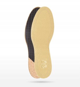 Wkładki do butów skórzane pronujące z klinem Corbby 2