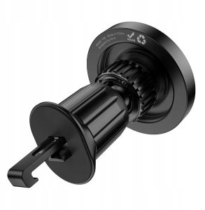 Uchwyt na telefon do samochodu magnetyczny zgodny z MagSafe Hoco do kratki H56 czarny 3