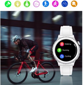 Zegarek damski SMARTWATCH Rubicon NE92 CERAMIKA złoty + pasek 11