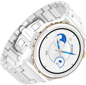 Zegarek damski SMARTWATCH Rubicon NE92 CERAMIKA złoty + pasek 3