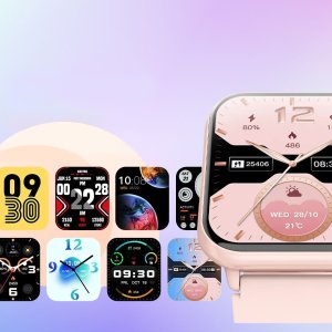 Zegarek Damski SMARTWATCH RUBICON złoty mesh 9