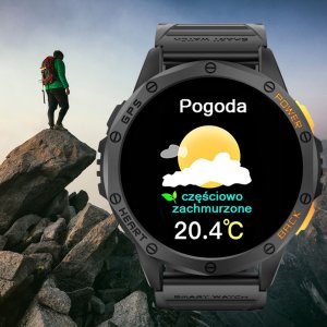 SMARTWATCH MĘSKI GPS MENU POLSKIE WODOODPORNY SPORT ROZMOWY SMART WATCH PL 8