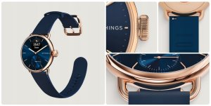 Withings Scanwatch 2 - zegarek z funkcją EKG, pomiarem pulsu i SPO2 oraz mierzeniem aktywności fizycznej i snu (38mm, blue rose gold) 5