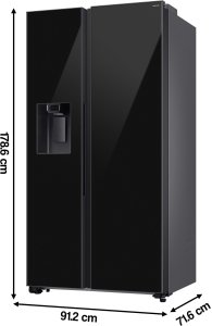 Lodówka Samsung Side By Side RS70F64KEBEO 11